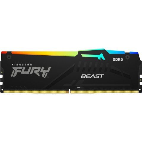Модуль памяти для компьютера DDR5 64GB (2x32GB) 5600 MHz FURY Beast RGB Kingston Fury (ex.HyperX) (KF556C40BBAK2-64) - Нулевой остаток (Feed)  - Нулевой остаток (Feed) 