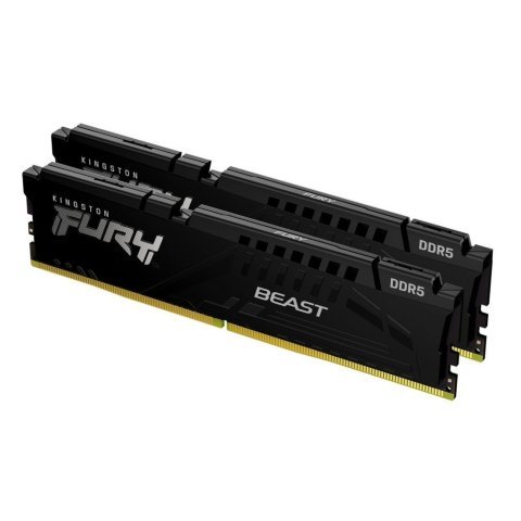 Модуль памяти для компьютера DDR5 16GB (2x8GB) 5200 MHz Beast Black Kingston Fury (ex.HyperX) (KF552C36BBEK2-16) - Нулевой остаток (Feed)  - Нулевой остаток (Feed)