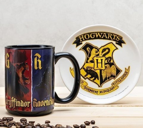 Набор посуды Гарри Поттер Чашка хамелеон + тарелка Harry Potter Changing Mug and Plate Set -   -  
