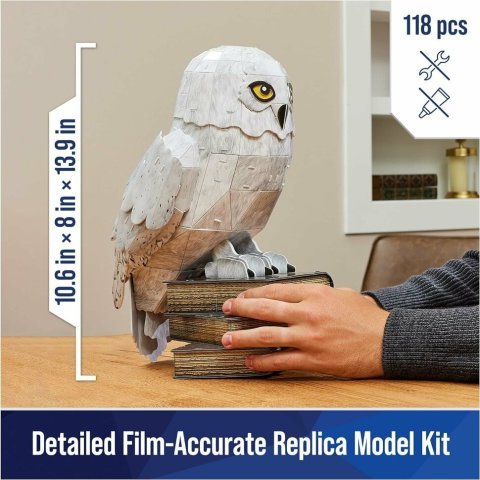 Пазл 4D Build Harry Potter Hedwig puzzle 3D картон Гарри Поттер Сова Букля Хедвиг 118 шт. -   -