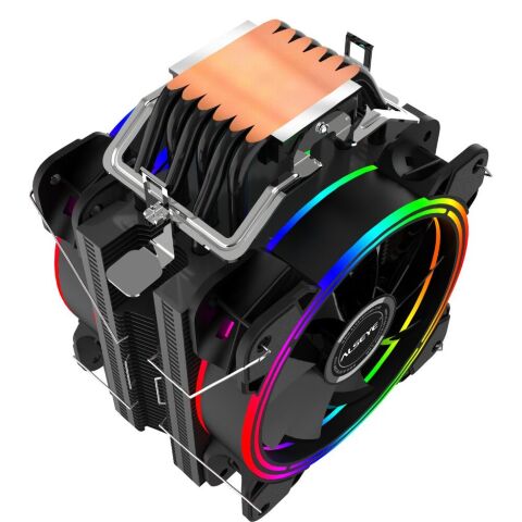 Кулер для процессора Alseye H120D-4.0 (Black) (AS.01.02.0009) - Кулеры к процессорам - Кулеры к процессорам