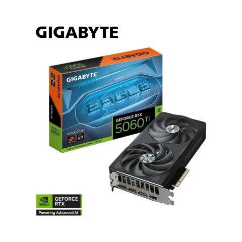 Видеокарта GIGABYTE GeForce RTX5060Ti 16Gb EAGLE OC (GV-N506TEAGLE OC-16GD) - Нулевой остаток (Feed)  - Нулевой остаток (Feed) 