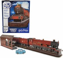 Пазл 4D Build Harry Potter Hogwarts Express puzzle 3D картон Гарри Поттер Хогвартс Экспресс 181 шт.