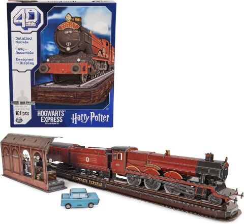 Пазл 4D Build Harry Potter Hogwarts Express puzzle 3D картон Гаррі Поттер Хогвартс Експрес 181 шт. -   -  