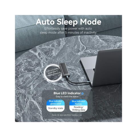 Карман внешний Vention SSD M.2 (NVME) M-key USB Type-C 3.2 10Gbps Heat Sink Aluminum (KPKH0) - Аксессуары к HDD  - Аксессуары к HDD 