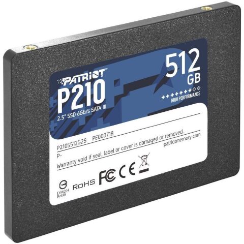Накопитель SSD 2.5" 512GB Patriot (P210S512G25) - Внутренние SSD  - Внутренние SSD 