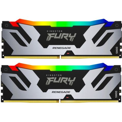Модуль памяти для компьютера DDR5 96GB (2x48GB) 6400 MHz Renegade RGB XMP Kingston Fury (ex.HyperX) (KF564C32RSAK2-96) - Модули памяти для компьютера  - Модули памяти для компьютера 
