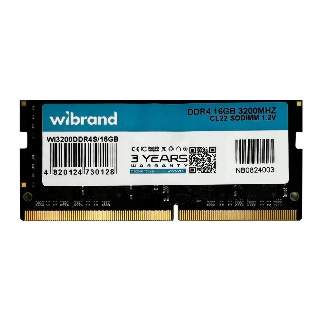 Модуль памяти для ноутбука SoDIMM DDR4 16GB 3200 MHz Wibrand (WI3200DDR4S/16GB)