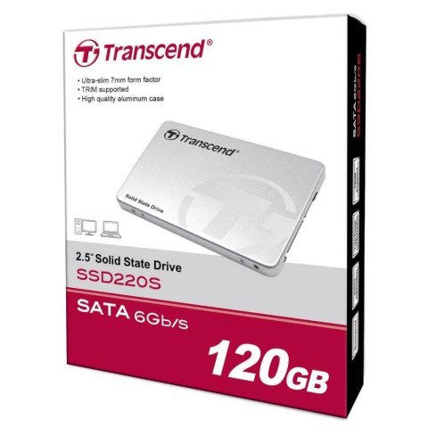 Накопитель SSD 2.5" 120GB Transcend (TS120GSSD220S) - Нулевой остаток (Feed)  - Нулевой остаток (Feed)