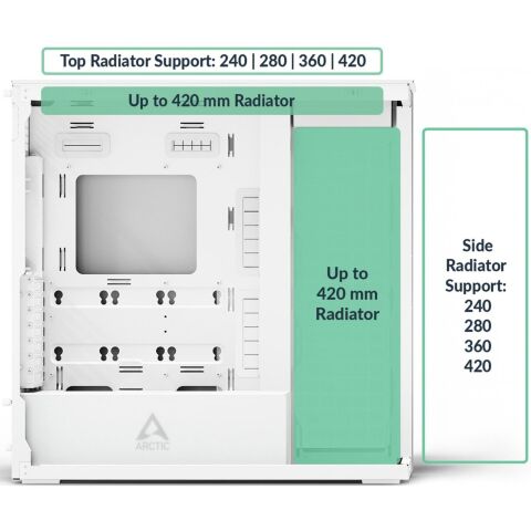 Корпус Arctic XTENDER WHT (ACPCC00014A) - Корпуса  - Корпуса 
