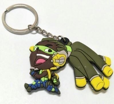 Брелок 3D Овервотч Overwatch Двухсторонний Объемный Lucio -   -  