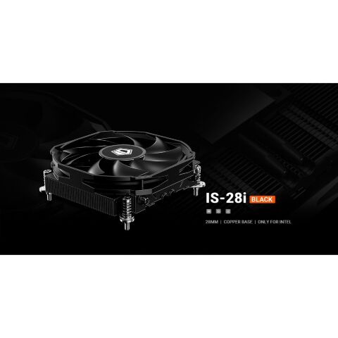 Кулер для процессора ID-Cooling IS-28i BLACK - Нулевой остаток (Feed)  - Нулевой остаток (Feed) 