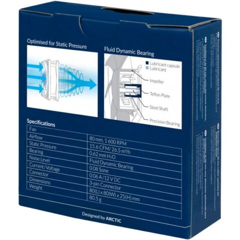 Кулер для корпуса Arctic P12 PWM Black (ACFAN00119A) - Нулевой остаток (Feed)  - Нулевой остаток (Feed) 