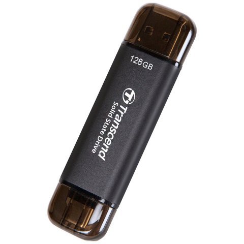 Накопитель SSD USB 3.2 128GB Transcend (TS128GESD310C) - Нулевой остаток (Feed)  - Нулевой остаток (Feed) 
