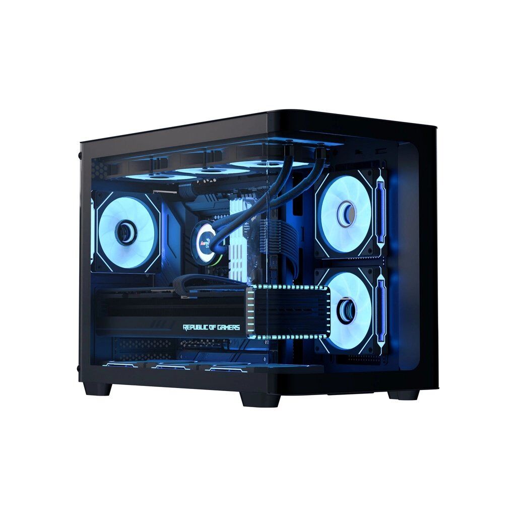 Корпус AeroCool P300C-G-BK-v1 Black (ACCS-PN02033.11)