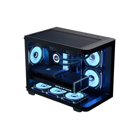 Корпус AeroCool P300C-G-BK-v1 Black (ACCS-PN02033.11) - Корпуса  - Корпуса 