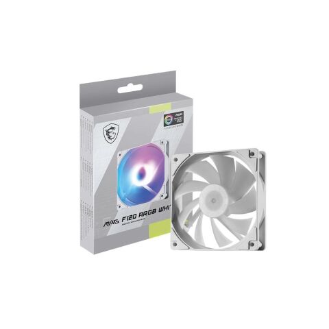 Кулер для корпуса MSI MAG F120 ARGB WHITE-1W - Вентиляторы к корпусам  - Вентиляторы к корпусам 