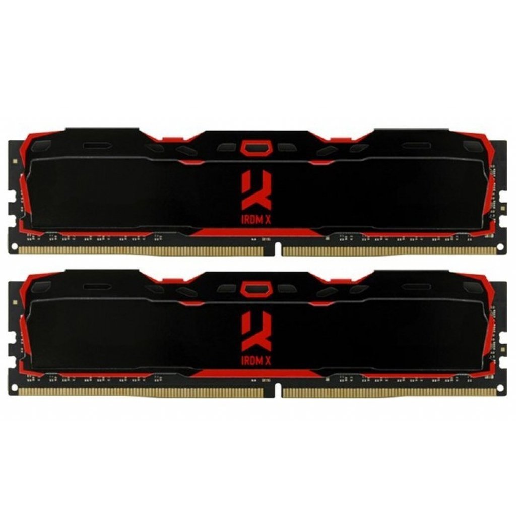 Модуль памяти для компьютера DDR4 16GB (2X8GB) 3200 MHz IRDM X Black Goodram (IR-X3200D464L16SA/16GDC)