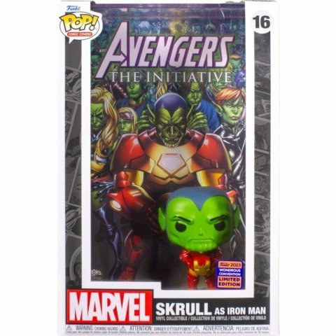 Фігурка Funko Marvel Comic Covers Skrull as Iron Man фанко Скрул (Funko 2023 Limited Edition) 16 -   -  