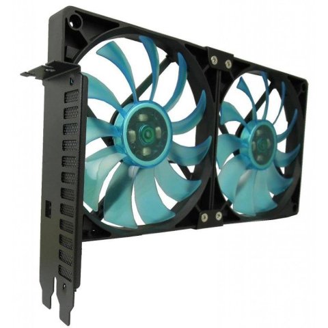 Кулер для видеокарты Gelid Solutions PCI Slot Fan Holder (SL-PCI-02) - Кулеры к видеокартам  - Кулеры к видеокартам