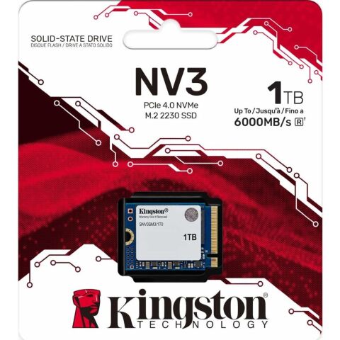 Накопитель SSD M.2 2230 1TB NV3 Kingston (SNV3SM3/1T0) - Внутренние SSD  - Внутренние SSD 