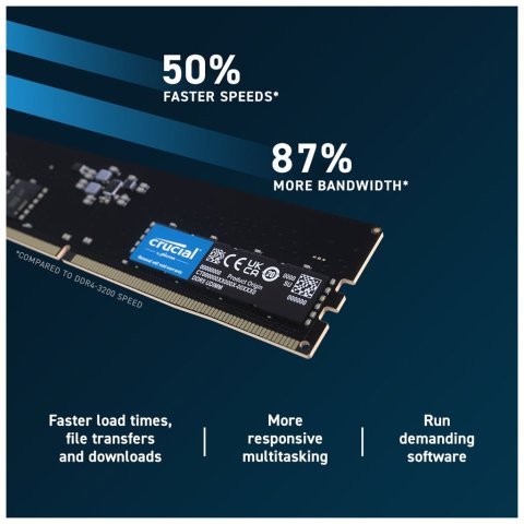 Модуль памяти для компьютера DDR5 32GB 4800 MHz Micron (CT32G48C40U5) - Нулевой остаток (Feed)  - Нулевой остаток (Feed) 