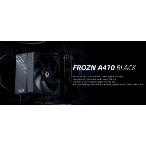 Кулер для процессора ID-Cooling FROZN A410 Black - Нулевой остаток (Feed)  - Нулевой остаток (Feed) 