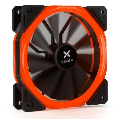 Кулер для корпуса Vinga LED fan-02 red - Вентиляторы к корпусам  - Вентиляторы к корпусам