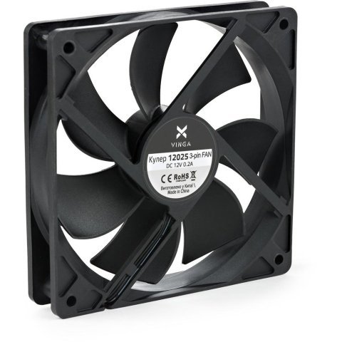 Кулер для корпуса Vinga 12025 3-pin - Нулевой остаток (Feed)  - Нулевой остаток (Feed) 