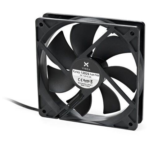 Кулер для корпуса Vinga 12025 3-pin - Нулевой остаток (Feed)  - Нулевой остаток (Feed) 