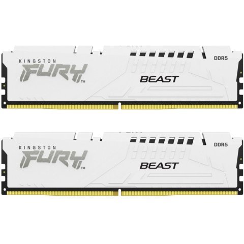 Модуль памяти для компьютера DDR5 64GB (2x32GB) 5600 MHz Beast White EXPO Kingston Fury (ex.HyperX) (KF556C36BWEK2-64) - Нулевой остаток (Feed)  - Нулевой остаток (Feed) 
