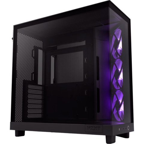 Корпус NZXT H6 Flow RGB All Black (CC-H61FB-R1) - Нулевой остаток (Feed)  - Нулевой остаток (Feed) 