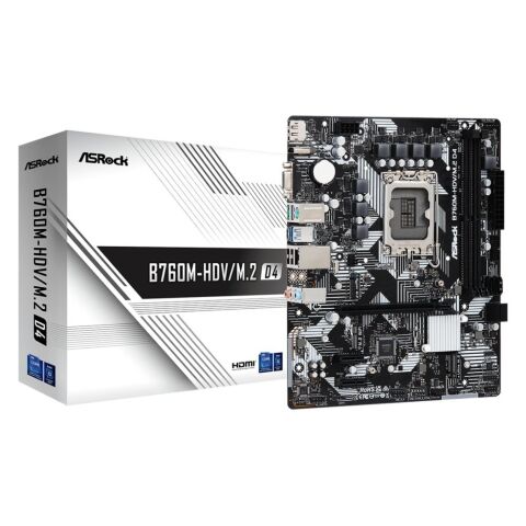 Материнская плата ASRock B760M-HDV/M.2 D4 - Нулевой остаток (Feed)  - Нулевой остаток (Feed) 