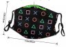 Маска защитная для лица Controller Buttons + 2 угольных фильтра