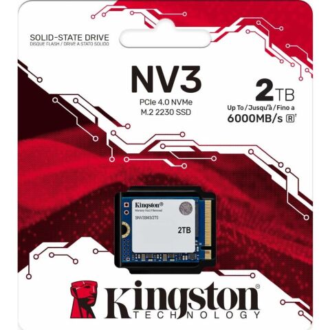 Накопитель SSD M.2 2230 2TB NV3 Kingston (SNV3SM3/2T0) - Внутренние SSD  - Внутренние SSD 