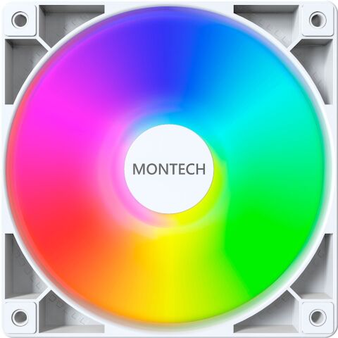 Кулер для корпуса MONTECH GF120 PWM WHITE - Нулевой остаток (Feed)  - Нулевой остаток (Feed) 