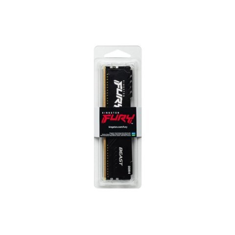 Модуль памяти для компьютера DDR4 8GB 3200 MHz Fury Beast Black Kingston Fury (ex.HyperX) (KF432C16BB/8) - Нулевой остаток (Feed)  - Нулевой остаток (Feed) 