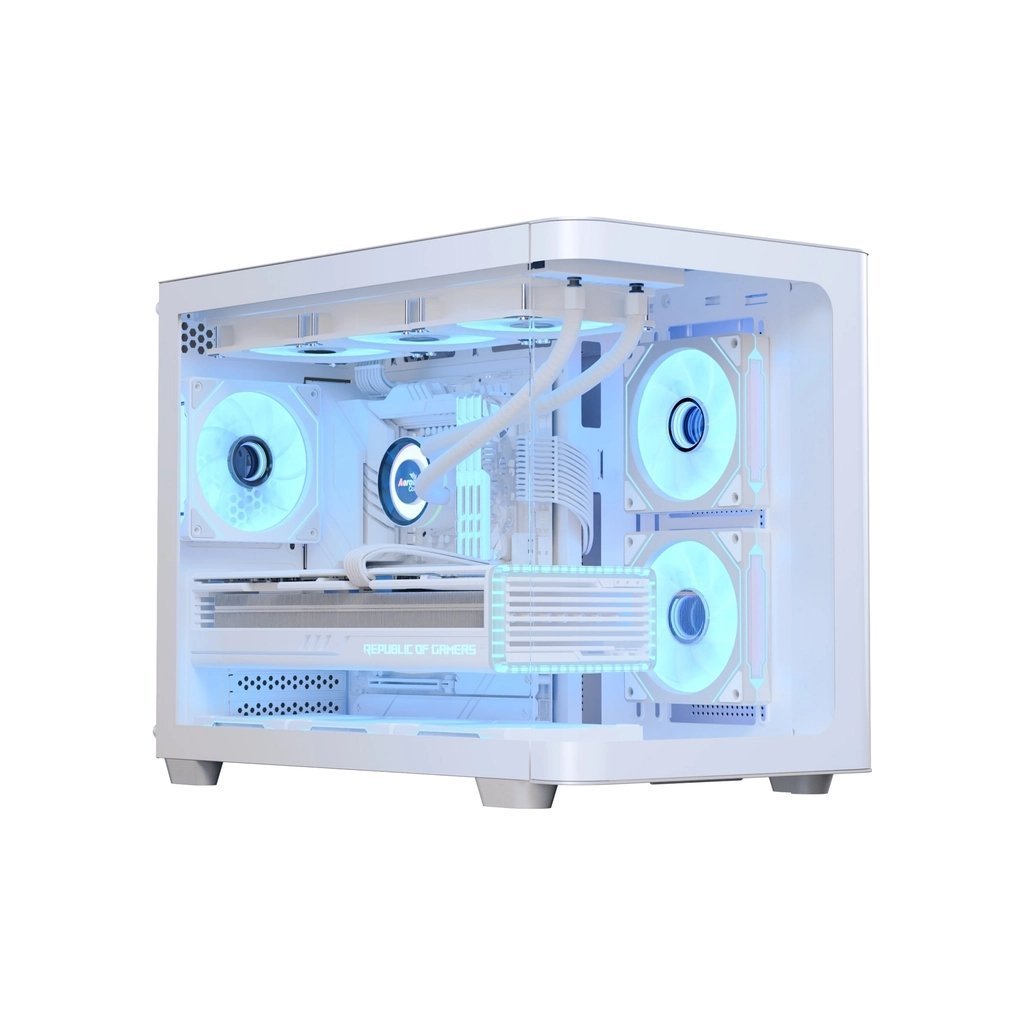Корпус AeroCool P300C-G-WT-v1 White (ACCS-PN02033.21)
