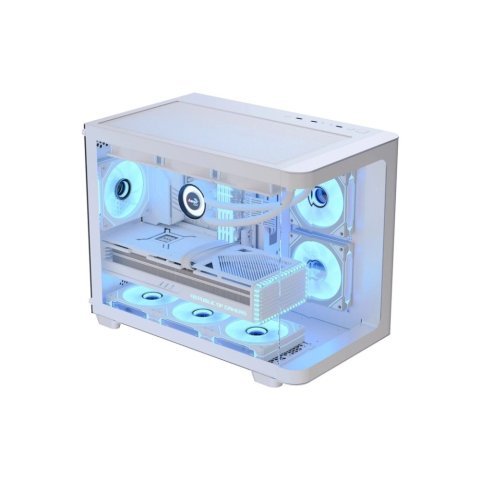 Корпус AeroCool P300C-G-WT-v1 White (ACCS-PN02033.21) - Нулевой остаток (Feed)  - Нулевой остаток (Feed) 