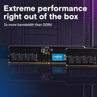 Модуль памяти для компьютера DDR5 32GB 5600 MHz Micron (CT32G56C46U5T)