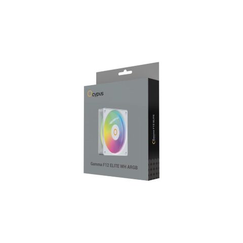 Кулер для корпуса OCYPUS GAMMA F12 ELITE WH ARGB (GAMMA-F12-WH1AM00E-GL) - Нулевой остаток (Feed)  - Нулевой остаток (Feed) 