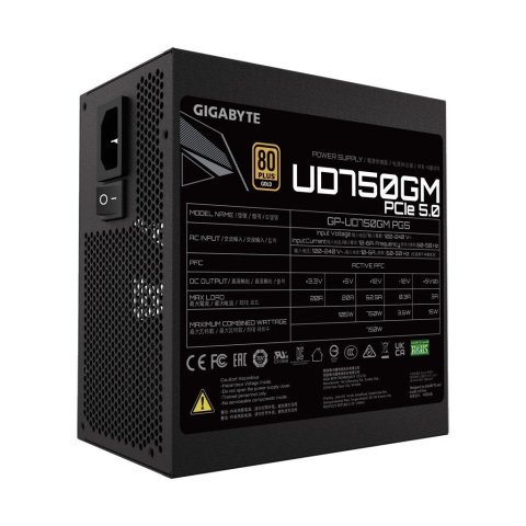 Блок питания GIGABYTE 750W (GP-UD750GM PG5) - Нулевой остаток (Feed)  - Нулевой остаток (Feed) 