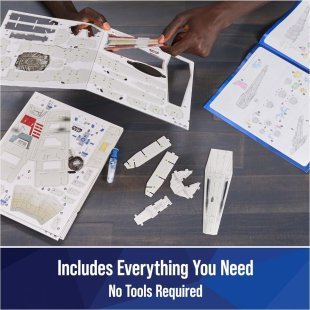 Пазл 4D Build Star Wars T-65 X-Wing Starfighter puzzle 3D картон Звёздный истребитель 160 шт.