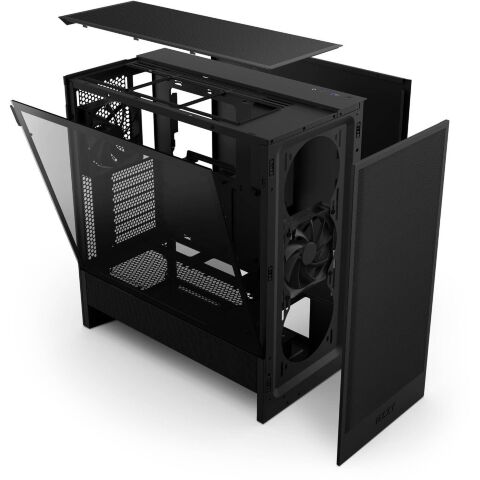 Корпус для ПК NZXT H5 Flow Compact (CC-H52FB-01) - Корпуса - Корпуса