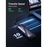 Карман внешний Ugreen SSD M.2 (NVME) M-KEY UGREEN 3.2 GEN2 CM400 gray (90264)