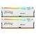 Модуль памяти для компьютера DDR5 64GB (2x32GB) 6000 MHz Beast White RGB XMP Kingston Fury (ex.HyperX) (KF560C30BWAK2-64) - Нулевой остаток (Feed)  - Нулевой остаток (Feed) 