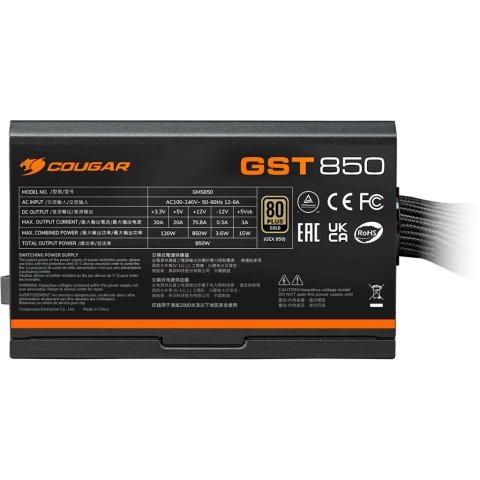 Блок питания Cougar 850W (GST850) - Нулевой остаток (Feed)  - Нулевой остаток (Feed) 