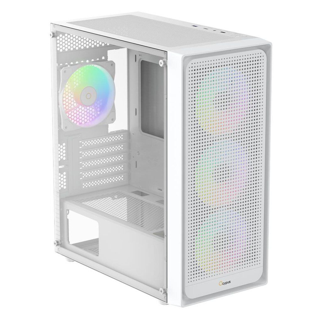 Корпус для ПК OCYPUS GAMMA C50 WH ARGB (GAMMA-C50-WHG400XX-GL)