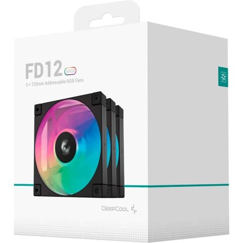 Кулер для корпуса Deepcool FD12 ARGB-3 IN 1 (R-FD12-BKAPN3-G) - Нулевой остаток (Feed)  - Нулевой остаток (Feed) 