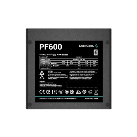 Блок питания Deepcool 600W PF600 (R-PF600D-HA0B-EU) - Нулевой остаток (Feed)  - Нулевой остаток (Feed) 